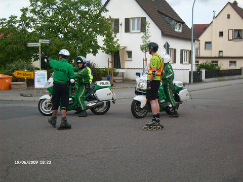 Die Polizei hat alles im Griff