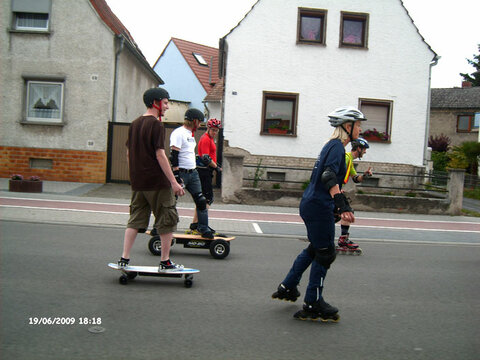 Andreas mit dem es AIR 400 und ich mit dem MoBo MB 800