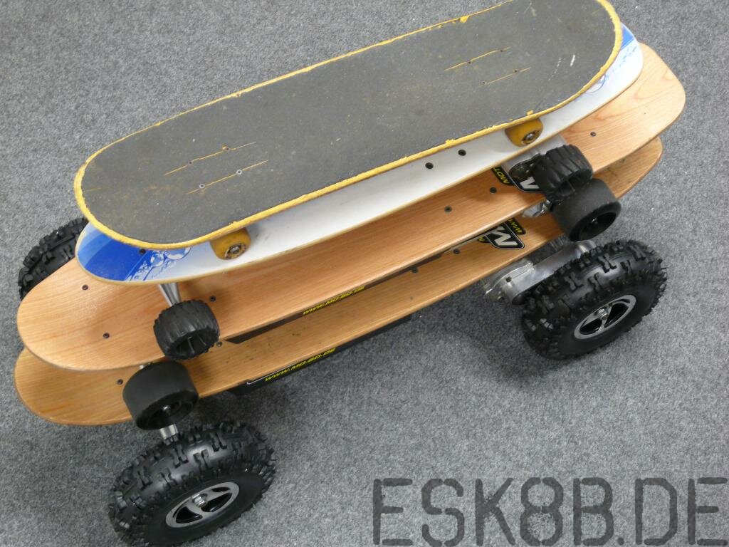 Elektro-Skateboard Stack