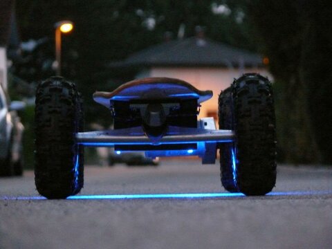 MoBo MB 800 Allterrain
with blue underbody leds at sunset