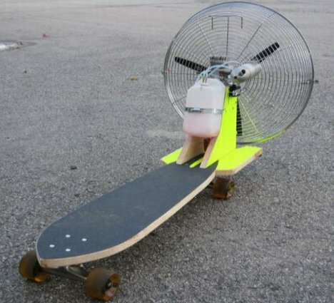 propellor powered skateboard