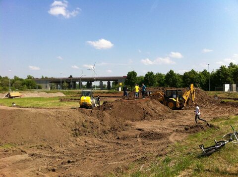 Entstehung der BMX-Bahn in Haßloch