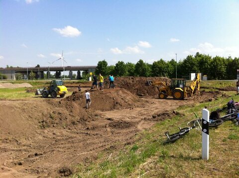 Entstehung der BMX-Bahn in Haßloch