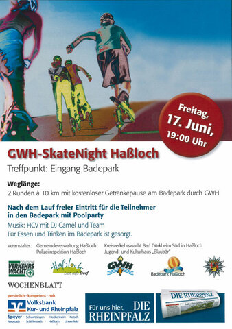 SkateNight Haßloch 2011 Plakat