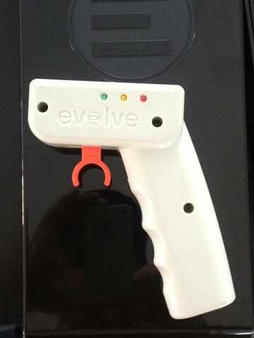the evolve remote.....colours are cool grey pantone with red trigger, looks and feels great in the hand!