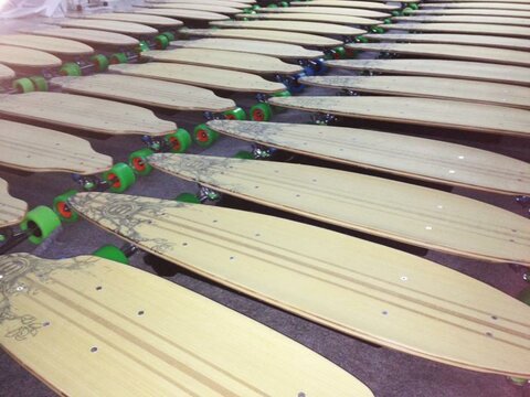 complete board production shots of the pintail and snubnose with abec 11 flywheels