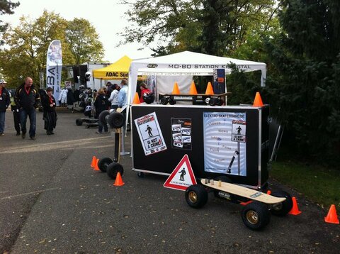 Elektro Skateboard Infostand