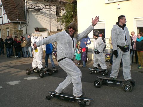 Elektro Skateboards - Sommertagsumzug Haßloch 2013