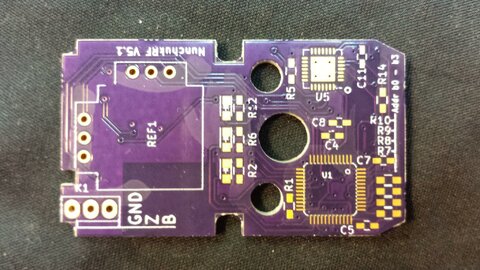 NRF-Nunchuck Platine unbestückt - Vorderseite