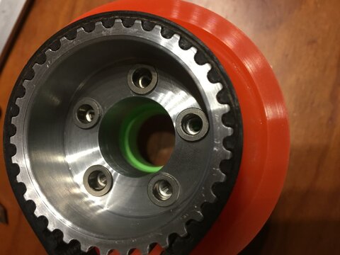 Kegel Wheel Pulley ausgedreht 
59g leichter :-))